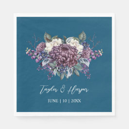 Donker esthetische Gothic bruiloft boeket Servet