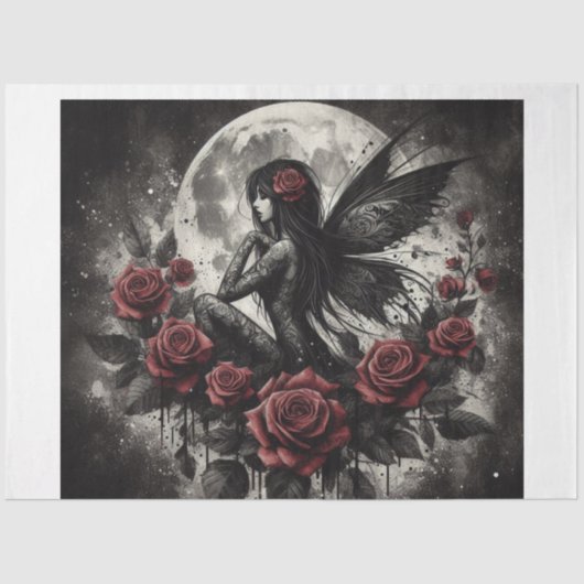 Donker Fairy Tissue Papier (Voorkant)