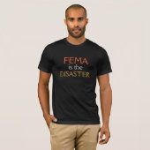 Donker - FEMA IS DE RAMP T-shirt (Voorkant volledig)