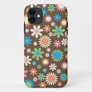 Donker Flower power iPhone 11 Hoesje