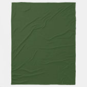 Donker Forest Green Fleece Blanket Deken (Voorkant)