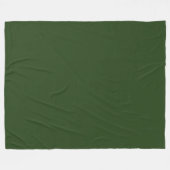 Donker Forest Green Fleece Blanket Deken (Voorkant (Horizontaal))