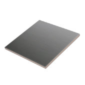 Donker geborsteld zilver metallic tegeltje (Zijkant)