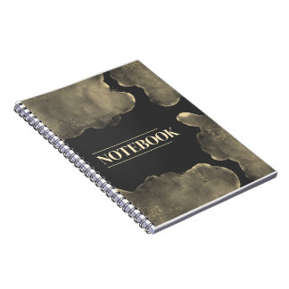 Donker Geel Elegant Modern Notitieboek 