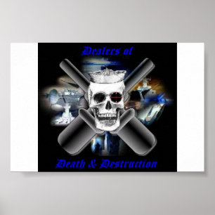 Donker genetisch gemodificeerd afbeelding poster