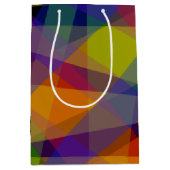 Donker geometrisch - geschenkzak medium cadeauzakje (Voorkant)