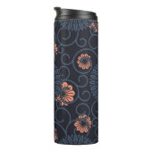 Donker geornamenteerde cirkels  naadloos thermosbeker (Geroteerd rechts)