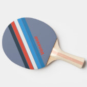 Donker  Gestreept met Naam Tafeltennisbatje (Zijkant)