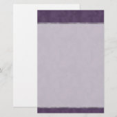 Donker gestructureerd Paars Briefpapier (Voorkant / Achterkant)