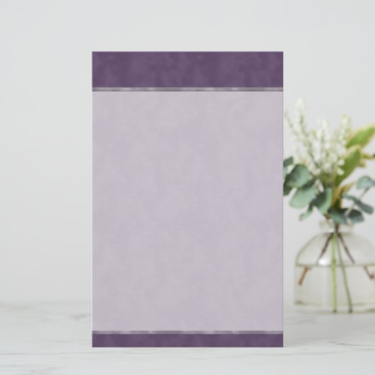 Donker gestructureerd Paars Briefpapier (Staand voorkant)