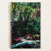 Donker getextureerde abstracte planner, getexturee planner (Voorkant)