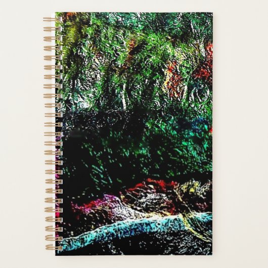 Donker getextureerde abstracte planner, getexturee planner (Voorkant)