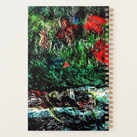 Donker getextureerde abstracte planner, getexturee planner (Achterkant)