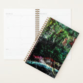 Donker getextureerde abstracte planner, getexturee planner (Display)