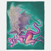 Donker gezicht fleece deken (Voorkant)