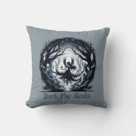 Donker gezicht in magisch bos kussen