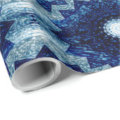 Donker glanzende sterren...... cadeaupapier (Rol Hoek)