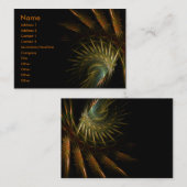 Donker: GoldSherika Business Social Visitekaartje (Voorkant / Achterkant)