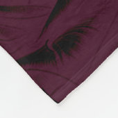 Donker Gotisch Bos Fairy Bloemen Rozen Bourgondië Fleece Deken (Hoek)