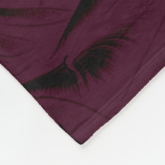 Donker Gotisch Bos Fairy Bloemen Rozen Bourgondië Fleece Deken (Hoek)