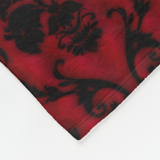 Donker Gotisch Roos Bruiloft Fleece Deken (Hoek)