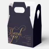 Donker Gotisch Roos Glitter Bruiloft Bedankdoosjes (Geopend)