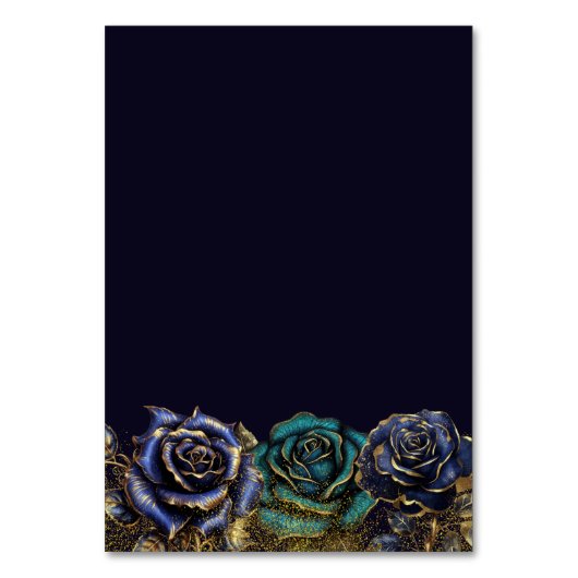 Donker Gotisch Roos Glitter Bruiloft Kaart (Achterkant)