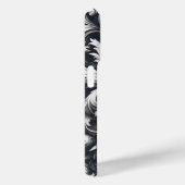 Donker gotisch vet sierbloemen patroon Case-Mate iPhone case (Achterkant / Rechts)