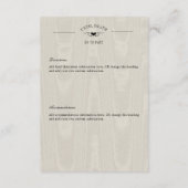 Donker Gotisch Zwart & Tan Raven Paar Details Informatiekaartje (Achterkant)