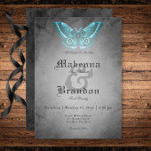 Donker Gotisch Zwart Waterverf Blauwgroen Moth Bru Kaart