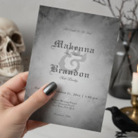 Donker Gotisch Zwart Waterverf Moth Bruiloft