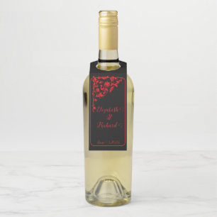 Donker Gotische bruiloft Flessenhanger