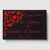 Donker Gotische bruiloft Gastenboek (Voorkant)