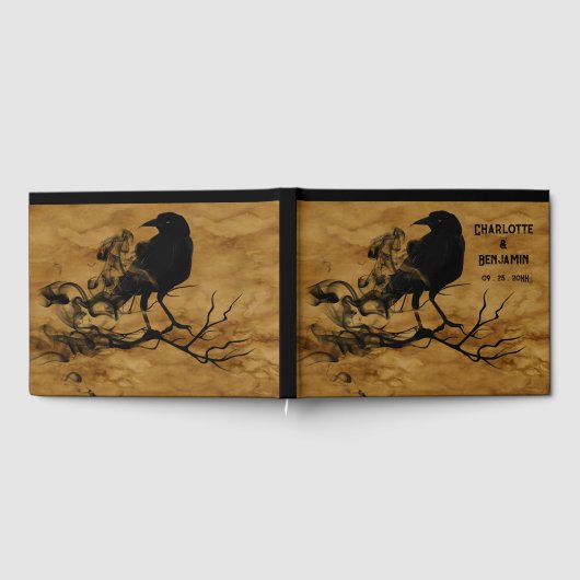 Donker Gotische bruiloft Gastenboek (Volledig)