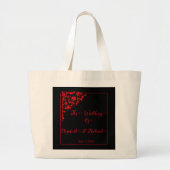 Donker Gotische bruiloft Grote Tote Bag (Voorkant)