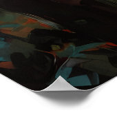 Donker gotische fee - gothic gevleugeld meisje in  poster (Hoek)