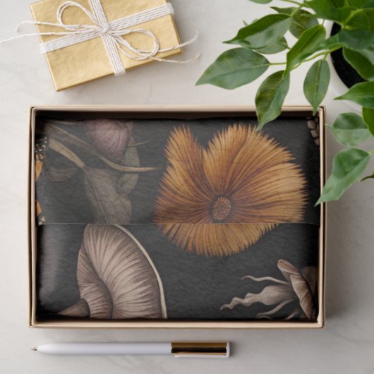 Donker gotische Halloween schedel decoupage papier (Geschenk)