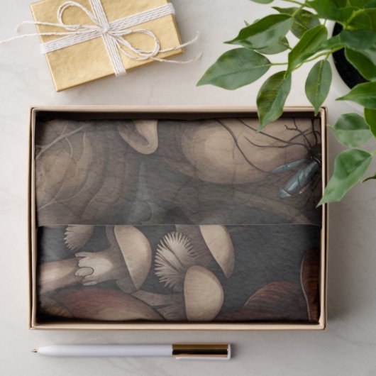 Donker gotische Halloween schedels weefsel decoupa Tissuepapier (Geschenk)