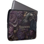 Donker Gotische Illustratie Van Vogelvleermuissche Laptop Sleeve (Voorkant Rechts)
