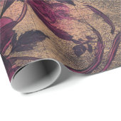  Donker Gotische Kaart Gift Cadeaupapier (Rol Hoek)