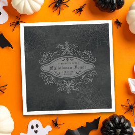 Donker Gotische Macabre Decoratieve Halloween Part Servet