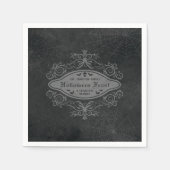 Donker Gotische Macabre Decoratieve Halloween Part Servet (Voorkant)
