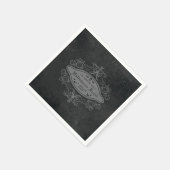 Donker Gotische Macabre Decoratieve Halloween Part Servet (Hoek)