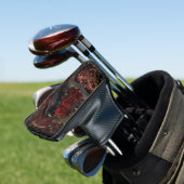 Donker Gotische Schoonheid Rode Rozen Zwarte Kraai Golfheadcover (Insitu)