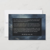 Donker Gotische Volle Maan Nacht Sky Bruiloft Bedankkaart (Achterkant)