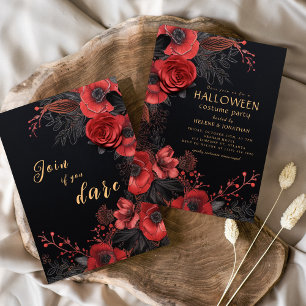 Donker Gotische Volwassen Halloween Kostuum Party Kaart