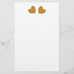 Donker Goud Grafisch Hart Ontwerp B09 Briefpapier