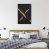 Donker Goud Luxe Canvas Afdruk (Insitu (Slaapkamer))