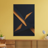 Donker Goud Luxe Canvas Afdruk (Insitu (Woonkamer))