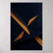 Donker Goud Luxe Poster (Voorkant)